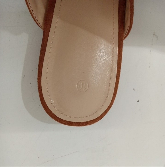 Juliet Holy Mules Pointed Toe Backless Loafer Slides, Brown, Women's 10 - Picture 4 of 6